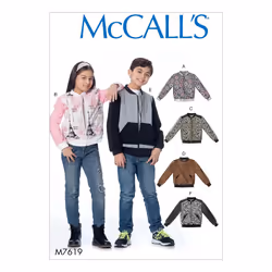McCall's Patterns Children's/Girl's/Boy's Bomber Jackets