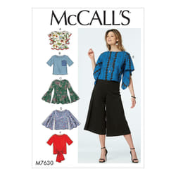 McCall's Patterns Misses Tops with Sleeve and Hem Variations