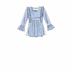 McCall Patterns Misses' V Square-Neck Top  Tunic  and Dresses