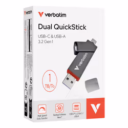Verbatim Dual QuickStick USB flash drive 1 TB USB Type-A / USB Type-C 3.2 Gen 1 (3.1 Gen 1) Grey - Additional view 6