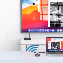 Verbatim Share My Screen 1080p USB-C Wireless Display Adapter with Hub WDA-01
