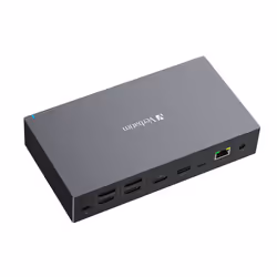 Verbatim CDS-17, Wired, USB 3.2 Gen 1 (3.1 Gen 1) Type-C, 100 W, 3.5 mm, 1000 Mbit/s, Black, Grey