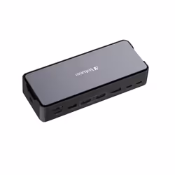 Verbatim CDS-15S, Wired, USB 3.2 Gen 1 (3.1 Gen 1) Type-C, 100 W, 3.5 mm, 1000 Mbit/s, Black, Grey