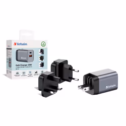 Verbatim GNC-35 GaN Charger 35W with 1 x USB-C PD 35W / 1 x USB-A QC 3.0 (EU/UK/US) - Additional view 8
