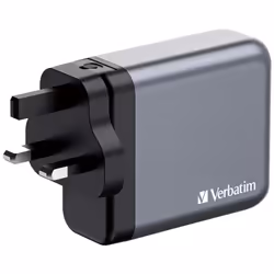 Verbatim GNC-140 GaN Charger 140W with 2 x USB-C PD 140W / 1 x USB-C PD 20W / 1 x USB-A QC 3.0 (EU/UK/US) - Additional view 8