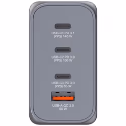 Verbatim GNC-240 GaN Charger 240W with 1 x USB-C 140W /1 x USB-C 100W / 1 x USB-C 65W / 1 x USB-A QC 3.0 (EU/UK/US) - Additional view 2