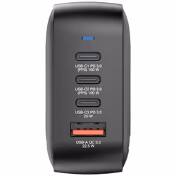 Verbatim Mini GaN Charger 100W 4 Port US plug with EU and UK adaptors - Additional view 2