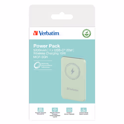 Verbatim Charge 'n' Go Magnetic Wireless Power Bank 5000mAh Green - Additional view 4
