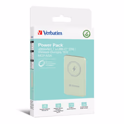Verbatim Charge 'n' Go Magnetic Wireless Power Bank 5000mAh Green - Additional view 5