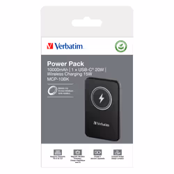 Verbatim Charge 'n' Go Magnetic Wireless Power Bank 10000mAh Black - Additional view 4