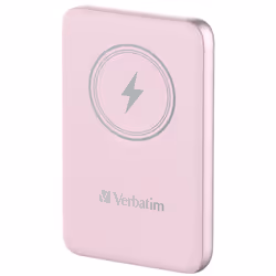 Verbatim Charge 'n' Go Magnetic Wireless Power Bank 10000mAh Pink, 10000 mAh, Lithium Polymer (LiPo), Quick Charge 3.0, Wirel ...