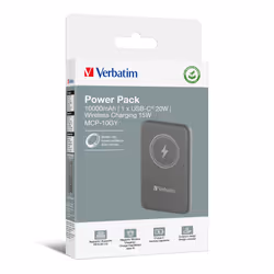 Verbatim Charge 'n' Go Magnetic Wireless Power Bank 10000mAh Grey - Additional view 5