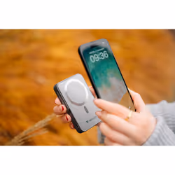 Verbatim Charge 'n' Go Magnetic Wireless Power Bank with stand - 10000 mAh Grey - Additional view 6