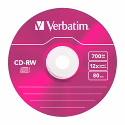 Verbatim CD-RW Colour 12x 700 MB 5 pc(s) - Additional view 4