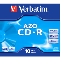 Verbatim CD-R AZO Crystal 700 MB 52x 10 pc(s)