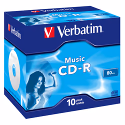 Verbatim Music CD-R, 16x, CD-R, 700 MB, Jewelcase, 10 pc(s)