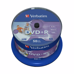 Verbatim DVD+R Wide Inkjet Printable No ID Brand - Additional view 4