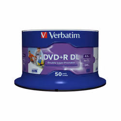 Verbatim DVD+R Double Layer Wide Inkjet Printable 8x - Additional view 4