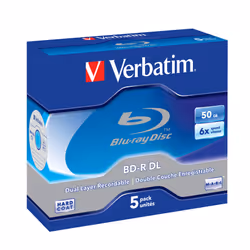 Verbatim 43748, 50 GB, BD-R, Jewelcase, 5 pc(s)