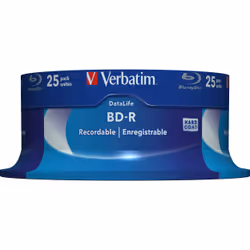Verbatim Datalife 6x, 25 GB, BD-R, Spindle, 25 pc(s)