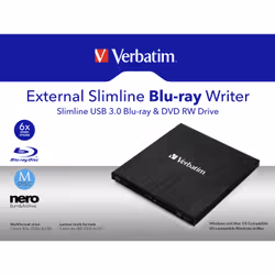 Verbatim External Slimline optical disc drive Blu-Ray RW Black - Additional view 6