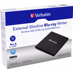 Verbatim External Slimline optical disc drive Blu-Ray RW Black - Additional view 7
