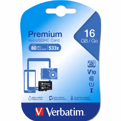 Verbatim Premium 16 GB MicroSDHC Class 10