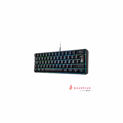 Kingpin X1 60% Gaming Keyboard, Nordic, Gaming Multimedia Keyboard, Small & Mobile, RGB Keyboard with Lighting, 25 Anti-Ghosting Keys, Scandinavian
