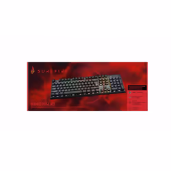 SureFire KingPin X2 keyboard Gaming USB QWERTY US English Black, Metallic
