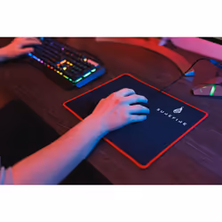 SureFire Silent Flight 320 Gaming mouse pad Black, Red - Additional view 4