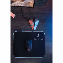 SureFire Silent Flight RGB-320 Gaming mouse pad Black - Additional view 4