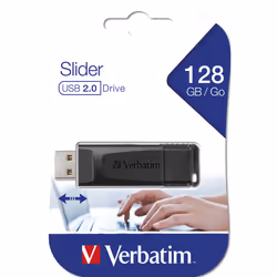 Verbatim Slider - USB Drive 128GB - Black - Additional view 7