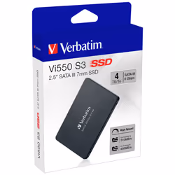 Verbatim Vi550 S3 SSD 4TB, 4 TB, 2.5", 510 MB/s, 6 Gbit/s