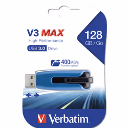 Verbatim V3 MAX - USB 3.0 Drive 128 GB - Blue - Additional view 5