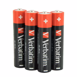 Verbatim AAA 4 Blister Pack Alkaline Batteries