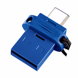 Verbatim Dual - USB 3.0 Drive 32 GB - USB-C / USB-A - Blue - Additional view 4
