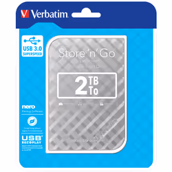 Verbatim Store 'n' Go USB 3.0 Hard Drive 2TB Silver - Additional view 5