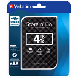 Verbatim Store 'n' Go USB 3.0 Hard Drive 4TB Black - Additional view 4