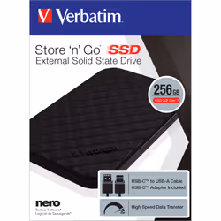 Verbatim Store 'n' Go Portable SSD USB 3.2 GEN 1 256GB - Additional view 4