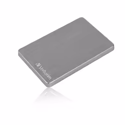 Verbatim Store 'n' Go ALU Slim Portable Hard Drive 2TB Space Grey, 2 TB, 2.5", 3.2 Gen 1 (3.1 Gen 1), Grey