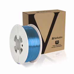 Verbatim 55056 3D printing material Polyethylene Terephthalate Glycol (PETG) Blue, Transparent 1 kg