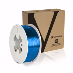 Verbatim 55064 3D printing material Polyethylene Terephthalate Glycol (PETG) Blue, Transparent 1 kg