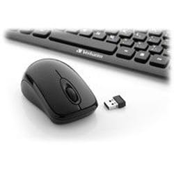 Verbatim Mini Wireless Slim and Mouse keyboard Mouse included RF Wireless QWERTY Black