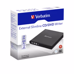 Verbatim Slimline CD/DVD optical disc drive DVD-RW Black - Additional view 5
