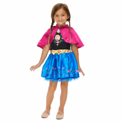 Disney Frozen Princess Anna Toddler Girls Fur Dress 3T