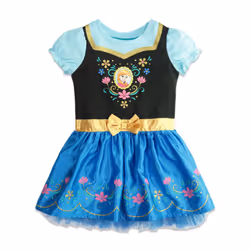 Disney Frozen Princess Anna Toddler Girls Fur Dress 4T