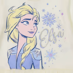 Disney Frozen Queen Elsa Toddler Girls Long Sleeve Graphic T-Shirt & L