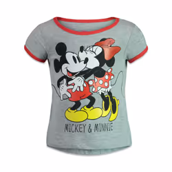 Disney Mickey Mouse Minnie Mouse Infant Baby Girls 4 Pack T-Shirts 12
