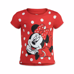 Disney Mickey Mouse Minnie Mouse Toddler Girls 4 Pack T-Shirts 4T