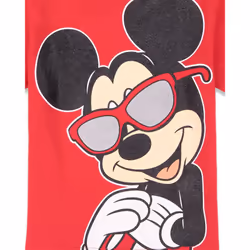 Disney Mickey Mouse Little Boys T-Shirt and Shorts Outfit Set Gray/Red